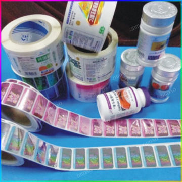 PVC sticker roll, customize self adhesive PVC sticker