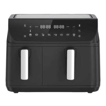 Professional Dual Zone Digital Air Fryer: 9.5L Big Electric Double Basket Oven