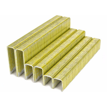 18 Gauge 3/8 Inch Galvanized Finishing Medium Wire Staples: 9.9mm Crown M Series