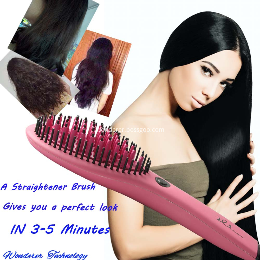 Magic Hair Straightening Ceramic Brush