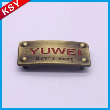 Popular Oem Label Holders For Boxes Souvenir Plate Engraved Metal Stamped Logo