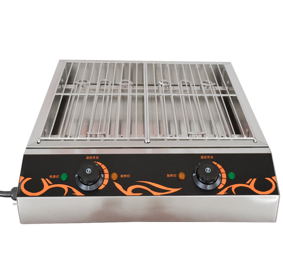 Double electric oven is made of stainless steel