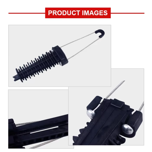 tension cable clamp Aerial ADSS Cable Plastic Dead End Suspension Clamp Factory
