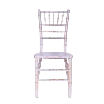 White Kids Wood Chiavari Chairs for Wedding Hotel Restaurant Banquet Halls
