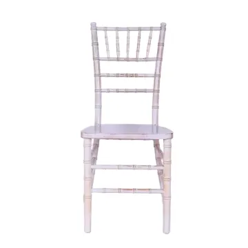 White Kids Wood Chiavari Chairs for Wedding Hotel Restaurant Banquet Halls