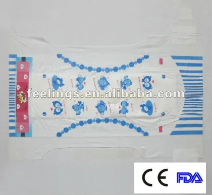 Grade A disposable baby diaper