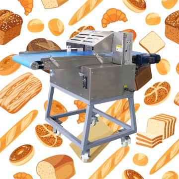 Best Price Automatic Bread Bun Slicer Machine for Bakery: Stainless Steel Mini Pastry Cutter