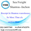 Shantou Port LCL Consolidación Para Inchon