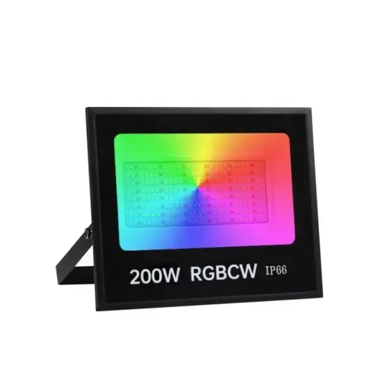 RGB CW Multi-Color WiFi App Controlled LED Flood Light - 30W/50W, AC110V Input, Outdoor Lighting