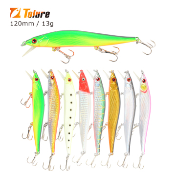 Tolure 12cm -13g الصيد بلاستيك الصيد الصيد - غرق jerkbait