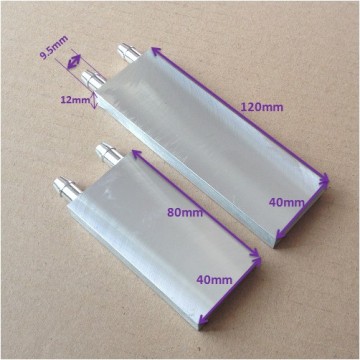 Cold Plate Pure Aluminium Water Block 40x80x12mm M Type Water Cooling Plate