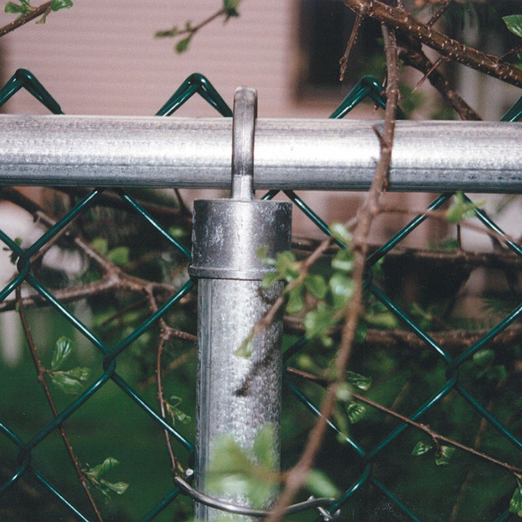 black chain link fence