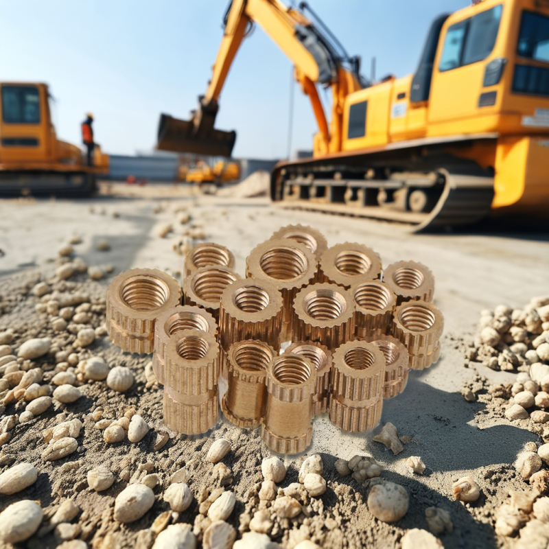 Brass Female Threaded Inserts M2-M6 Press Nut with Flat Head Ultrasonic and Heat-treated Knurled Nuts for Mining Hex Nut Type