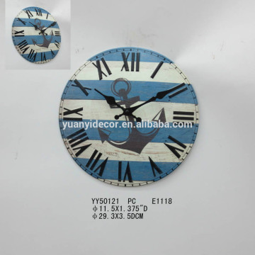 Cheap friendly metal round wall clock for home and wall decor