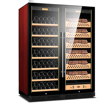 Huaou Wine Cigar Fridge: Temperature and Humidity Controlled Cigar Cabinet Cooler