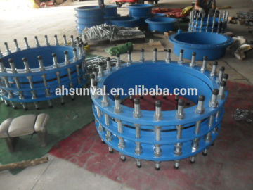 Din standard dismantling joint with three flanges