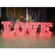 LOVE letter led outdoor light for wedding decoration