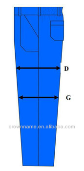 MEN'S COTTON TROUSERS FOR CIVIL CONSTRUCTION WOKER HALF ELASTIC