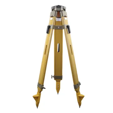 JMZ-2 Wooden Tripod Double Lock Stand for Theodolite