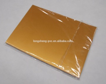 jinkjet golden pvc sheet