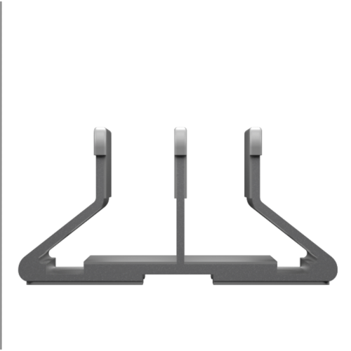 Suporte vertical para laptop com 2 slots para telefones