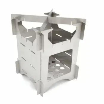 Hot Sale Portable Foldable Stainless Steel Dismountable Camping Hiking Outdoor Wood-Burning Stove