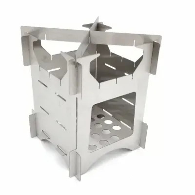 Hot Sale Portable Foldable Stainless Steel Dismountable Camping Hiking Outdoor Wood-Burning Stove