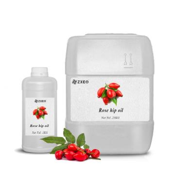 Huile de graines de rosehip biologique en vrac, huile de hanche à rose pour le visage en gros de matières premières cosmétiques