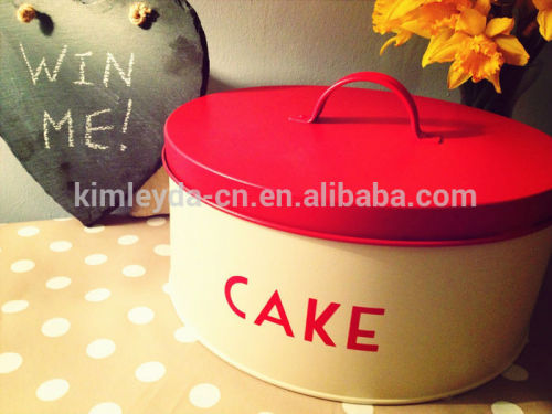 Cake box kitchen cookie tin Round Cake Tin