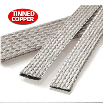 New Energy Vehicle Battery Tinned Copper Braid Bonding Jumper Wire