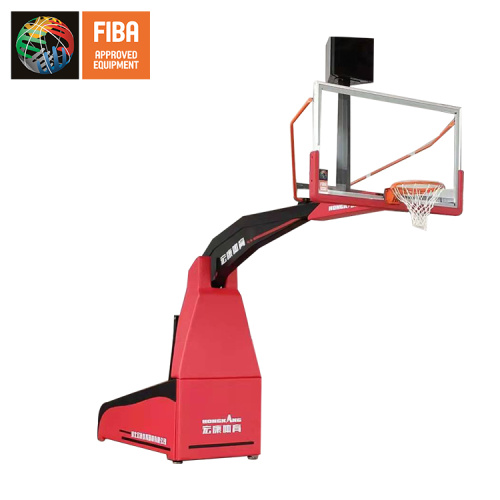 Adjustable portable basketball stand for training