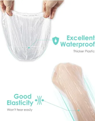 30-Pack Disposable Shower Caps for Travel: Waterproof Hair Caps for Men and Women with Elastic Bands