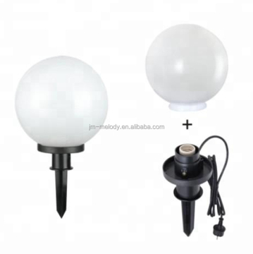 Outdoor Spike Plastic Globe Garden Lampshade Lights with B22/E27 Base - Various Sizes Available