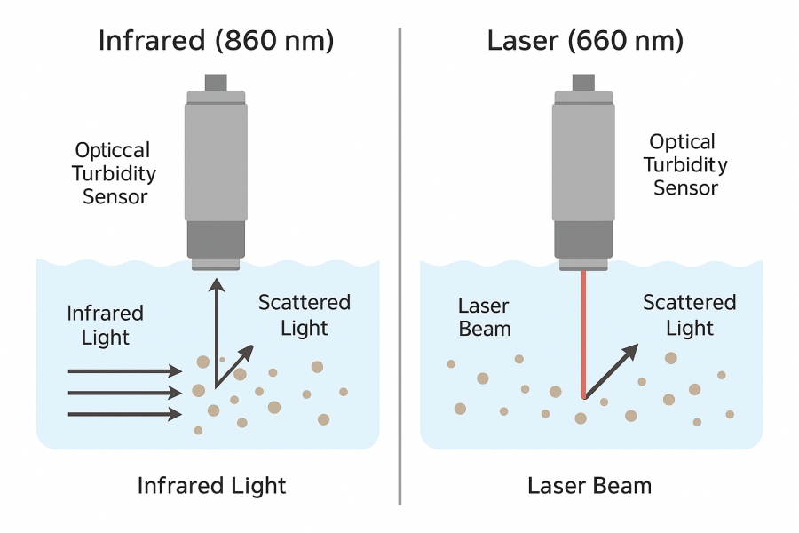 Comparison of Infrared and Laser Optical Turb Comparison of Infrared and Laser Optical Turb