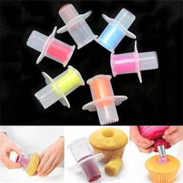 3 Colors Cupcake Corer Tools Muffin Cake Pastry Corer Plunger Cutter Cupcake Bread Decorating Cake Digging Holes Device