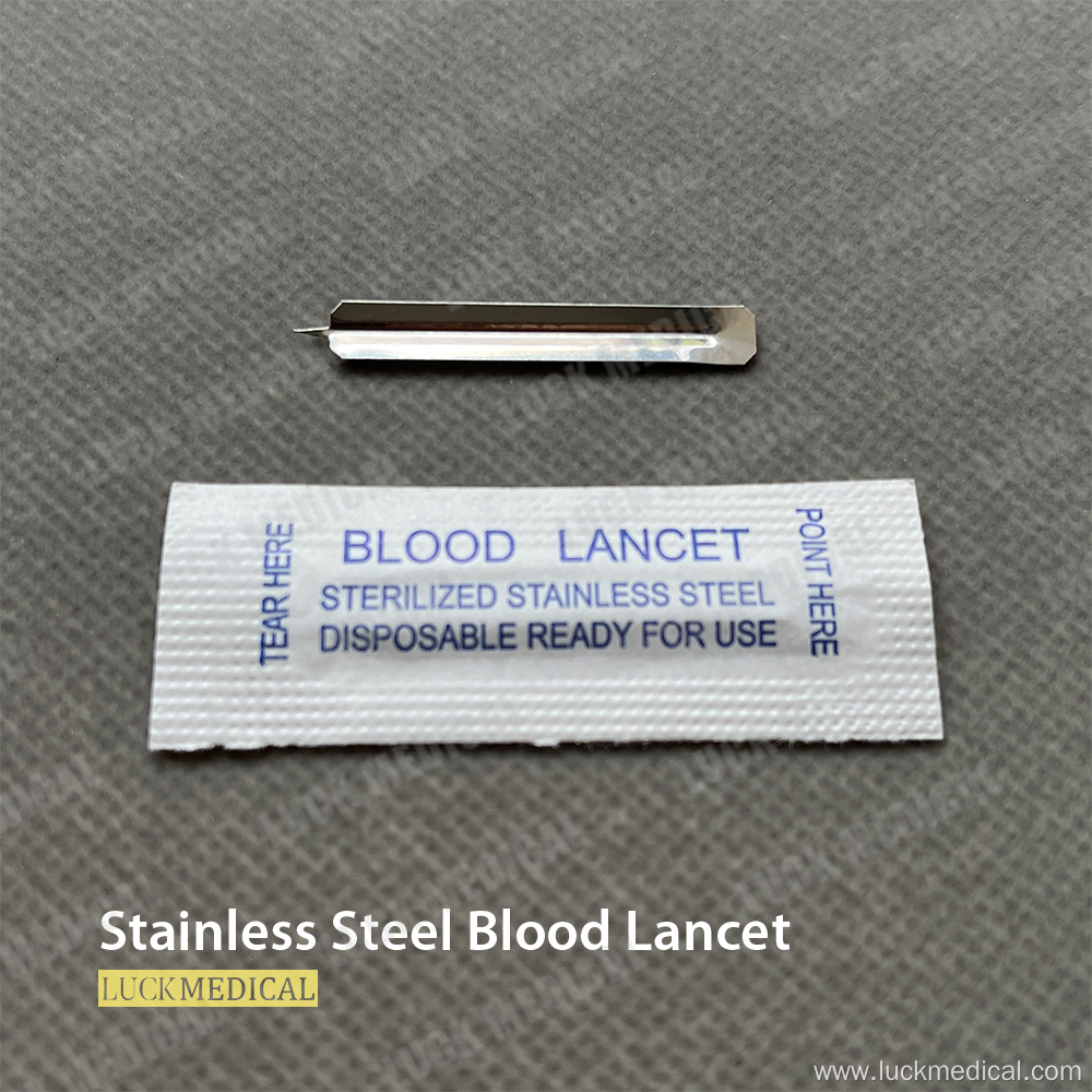 Stainless Steel Blood Lancet Blood Sugar