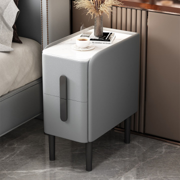 Smart Solid Wood Bedside Table - Simple Storage Cabinet for Bedroom
