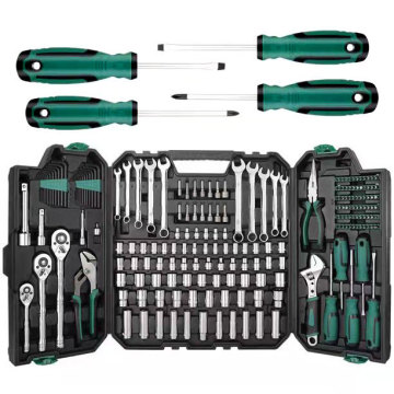 203-Piece Comprehensive Multi-Home Household Mechanic's Tool Kit: Ratchet, Wrench, and Socket Set for Home Repairs and Maintenance