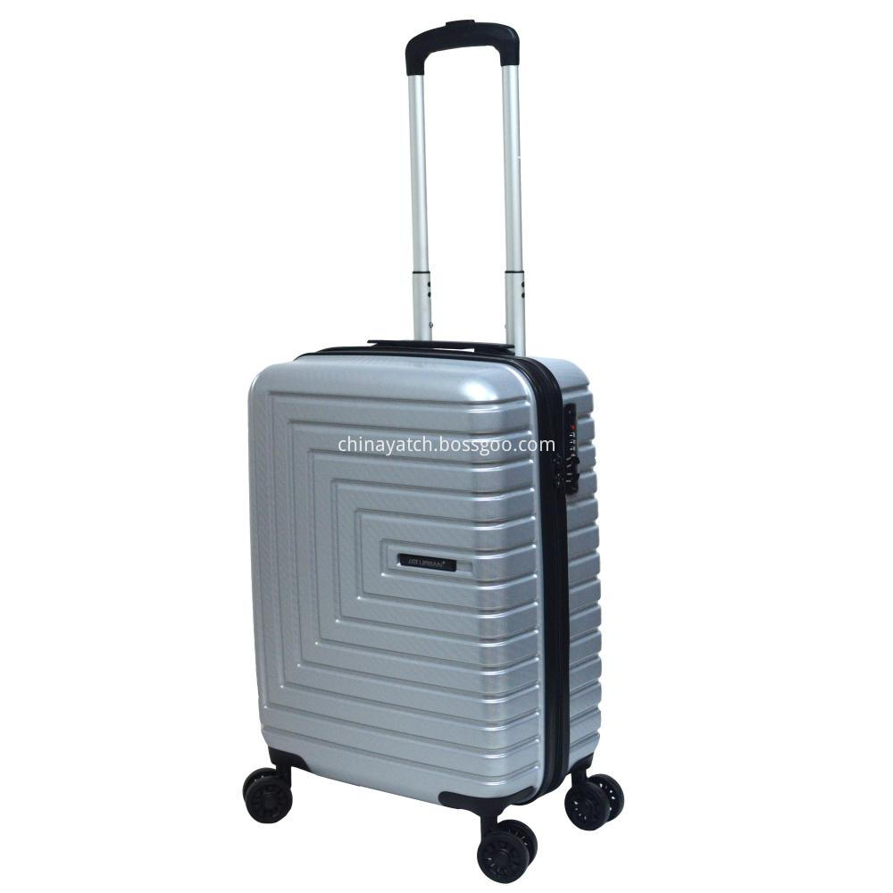 Abs Pc With Woven Pattern Luggage