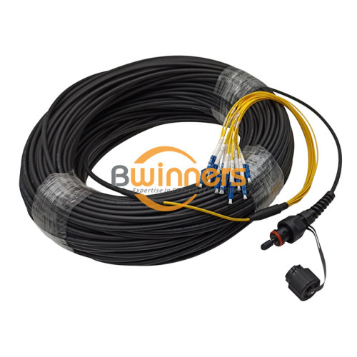IP MPO-LC UPC 12F 6.2 มม. G657A2 LSZH 120M สายแพทช์ไฟเบอร์