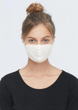 Maschere per il viso in seta di gelso Maschera per la bocca traspirante a doppio strato con filo nasale e elastici per le orecchie Protezione solare lavabile e riutilizzabile