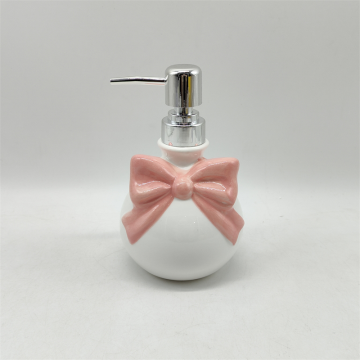 Керамический дозатор жидкого мыла Pink Bow
