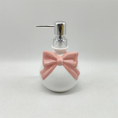 Керамический дозатор жидкого мыла Pink Bow