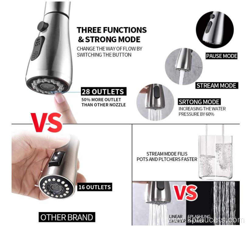 Rotating Sensor Touchless Brushed Nickel Faucet