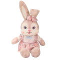 Animal en peluche de lapin rose stellalou rose