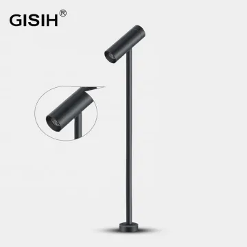 Height and Angle Adjustable Cabinet Showcase with 1W LED Spotlight (LC7319B)