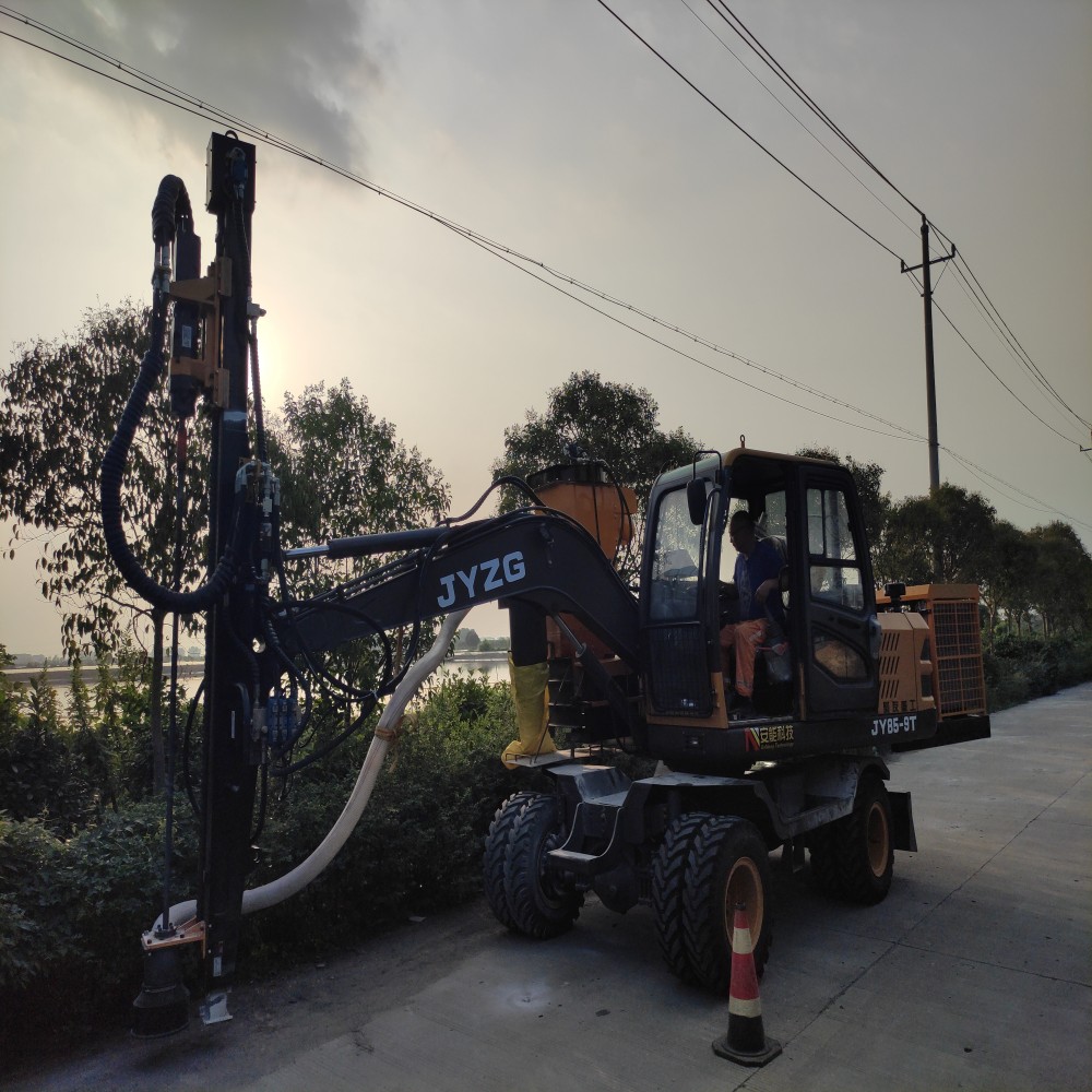 WGZJ-45 hydraulic drilling rig for road digging and grouting7