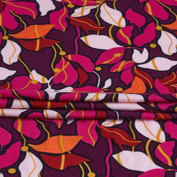 Rayon Spandex Jersey Print Ecovero Fabric