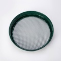 Green galvanized metal sieve with interchangeable mesh