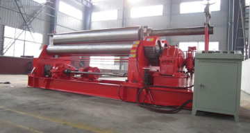 Mechanical three-roll symmetrical plate bending machine